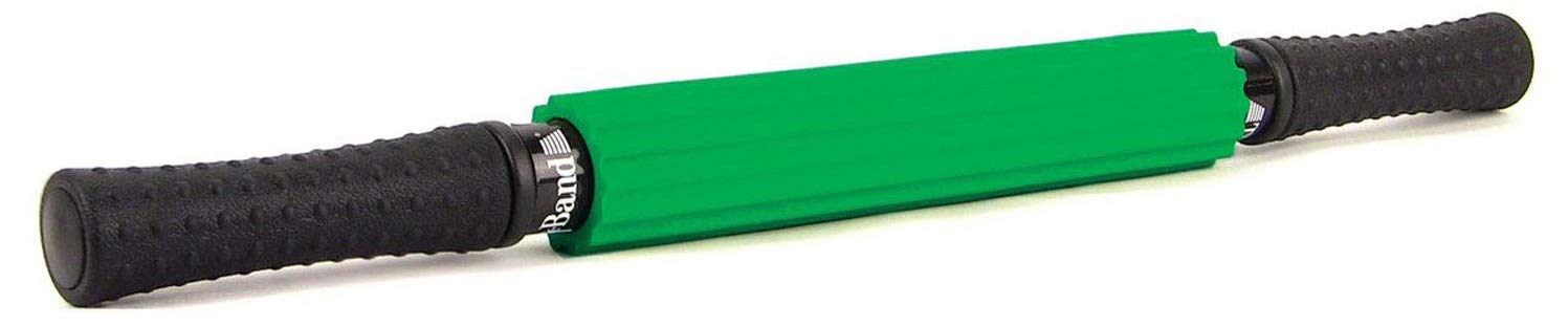 TheraBand Roller Massager+ Muscle Roller Stick: Deep Tissue Massage, Myofascial Release, DOMS Relief for Runners & Athletes