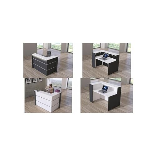 Empfangstheke Ecktheke Bari Anthrazit