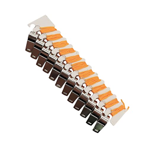 Silbatos de metal Toddmomy 12 pcs para deportes y eventos miniatura 1