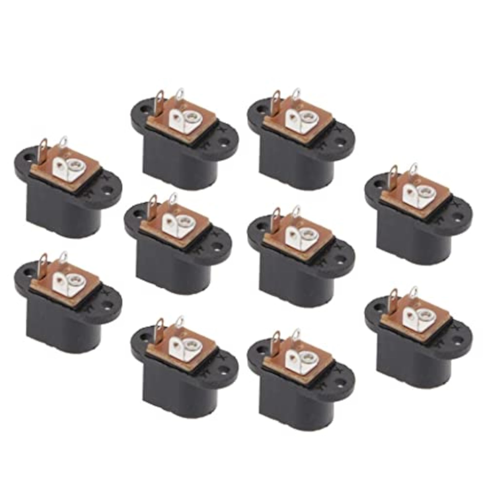 10 Pieces DC Power Supply Female Jack Socket 5.5x2.1mm