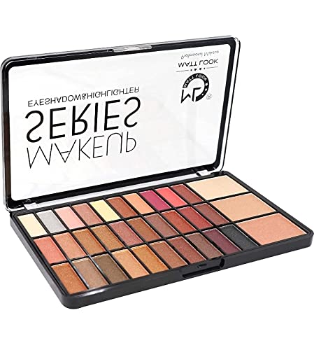 Mattlook Makeup Series Eyeshadow & Highlighter, Multicolour Palette-01 (49gm)