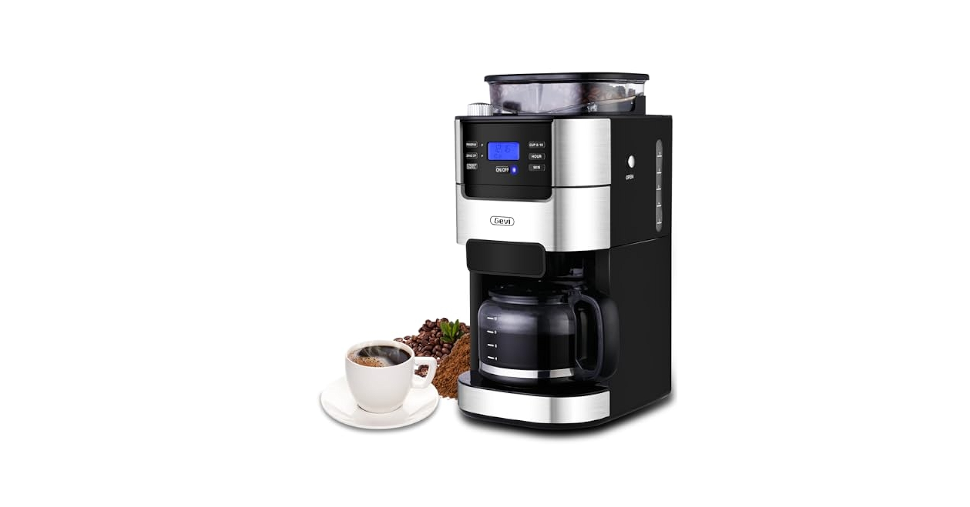 Amazon.com: Gevi 10-Cup Coffee Maker with Built-in Burr