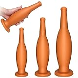 Weinflasche Analplug Buttplug kombiniert mit Prostatamassagegerät, Anfänger und Profis geeignet und bietet EIN angenehmes Analerlebnis und Masturbationsspaß.(L)