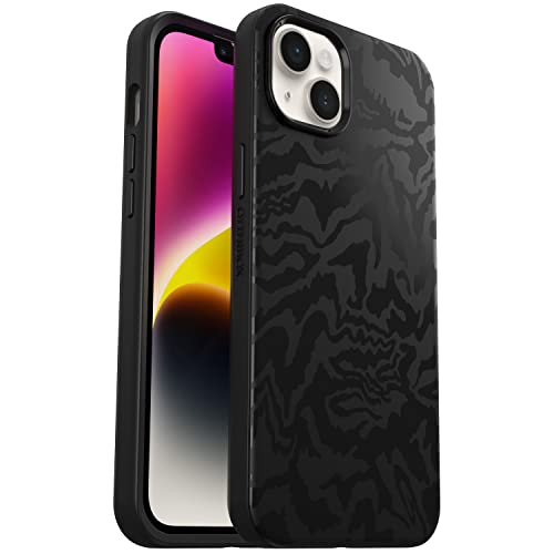 OtterBox iPhone 14 Plus Symmetry Series+ Case - REBEL (Black), ultra-sleek, snaps to MagSafe, raised edges protect camera & screen - image 1