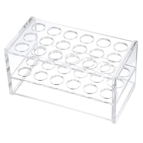 clear acrylic test tube rack 18 holes test tube holder for 10ml15ml test tubes 1 piece