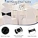 Tegeme 80 Pieces Chair Sashes & Bows - Stretch Spandex Chair Cover Band with Buckle for Wedding, Hotel Banquet, Birthday Party & Home Bulk Decorations(Black)