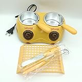 DISEÑO MULTIFUNCIONAL: esta máquina de chocolate se puede usar para derretir chocolate, mantequilla, queso, caramelo y más. También se puede usar para calentar jugos, leche, bebidas y más.