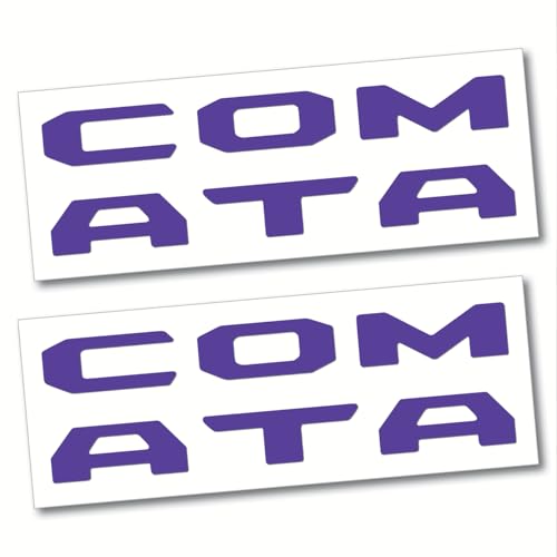 Image of (2 Sets) Prime Series UV Weatherproof Vinyl Decals for Glove Box Dashboard Letter Inserts Compatible fits Tacoma 2016-2023 (Gloss Purple)