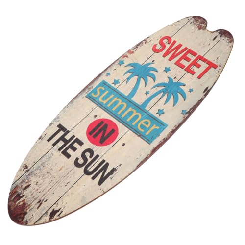 Garneck Kleines Holz Surfbrett Deko Schild Für Die Strand- Und Pooldekoration - Tropisches Wandkunstwerk Im Retro Stil Ideal Für Partys Und Bars Stilvolles Küstendekor in Beige Garneck Kleines Holz Surfbrett Deko Schild Für Die Strand- Und Pooldekoration - Tropisches Wandkunstwerk Im Retro Stil Ideal Für Partys Und Bars Stilvolles Küstendekor in Beige