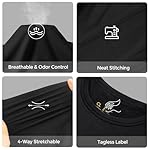 Men's Thermal Shirt 1/2/4 Pcs Fleece Lined Long Sleeve Tops Athletic Base Layer Long John Shirts for Men - Image 4