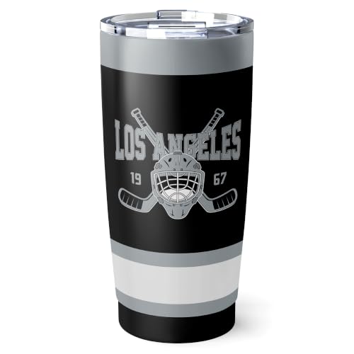 Image of ANTKING Los Angeles Tumbler 20oz Custom Name Number Travel Mug Gifts | Stainless Steel Insulated Coffee Cup for Men Women