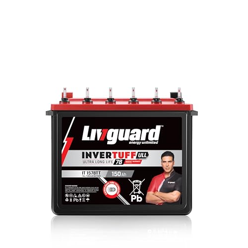 Image of Livguard IT 1578TT |Tall Tubular Inverter Battery |150 Ah |78 Months Warranty | Reliable Backup for Home, Office and Shop