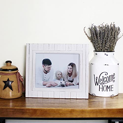 CVHOMEDECO-8×10-Picture-Frame-Made-of-Solid-Wood-High-Definition-Glass-Rustic-Primitive-Design-Photo-Frame-for-Tabletop-Display-and-Wall-Mounting-Distress-White CVHOMEDECO 8×10 Picture Frame Made of Solid Wood High Definition Glass Rustic Primitive Design Photo Frame for Tabletop Display and Wall Mounting Distress White