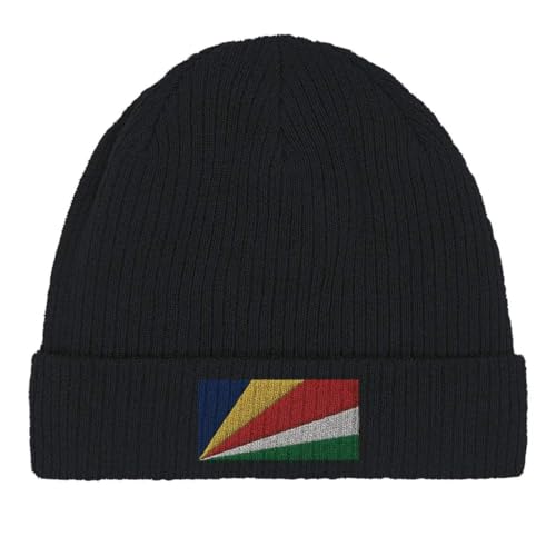 Bonnet en coton drapeau des Seychelles contre le vent et les courants d'air