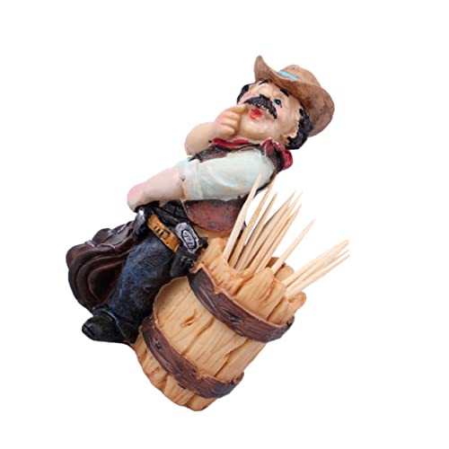 STOBAZA 1Pc Creative Resin Pirate Toothpick Holder Unique Toothpick Container for Home Decor Restaurant Display Craftsmanship Design for Cozy Atmosphere