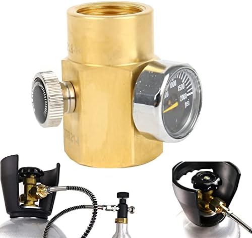 Akozon Adaptateur de plongée avec manomètre Adaptateur de plongée