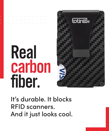 Totinit Vault Cf Rfid Wallet - Carbon Fiber W/Bottle Opener (Black) #TOP3