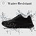 GUCTQY Non Slip Work Shoes for Mens Kitchen Chef Shoes Waterproof Leather Restaurant Food Service Nursing Shoes Lightweight Fashion Walking Casual Black Size 11