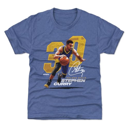 500 LEVEL Steph Curry Youth Shirt (Kids Shirt, 10-12Y Large, Tri Royal) - Steph Curry Offset Y WHT