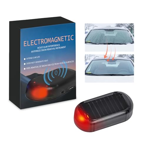 Antighiaccio Auto, Strumento Antigelo Anti-interferenza per Auto, Dispositivo Elettromagnetico per Sbrinamento Auto, Sbrinatore Elettrico per Parabrezza,per Sciogliere Ghiaccio e Neve sul Parabrezza