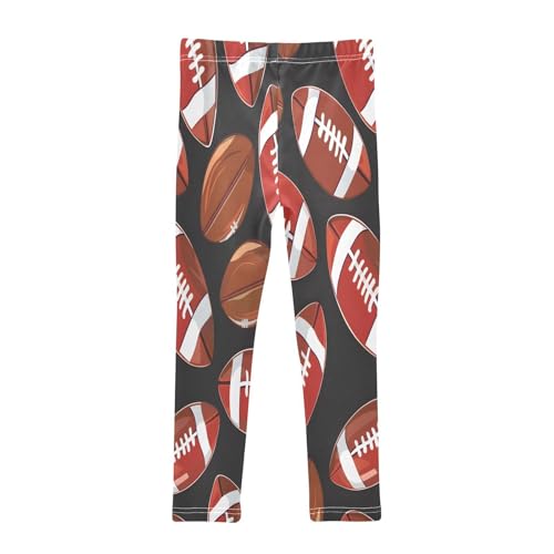 Toddler Girls Leggings Printed Yoga Pants Leggings Rugby Black Background for Kids2