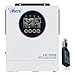 Anern 5000W Hybrid Inverter 24VDC to 220V-240VAC On/Off Grid Solar Inverter Built-in 160A MPPT Charge Controller,Single PV Input,Dual AC Output Can Work Without Battery