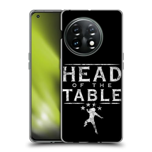 Head Case Designs Officially Licensed WWE Head of The Table R. Reigns Graphics Soft Gel Case Compatible with OnePlus 11 5G