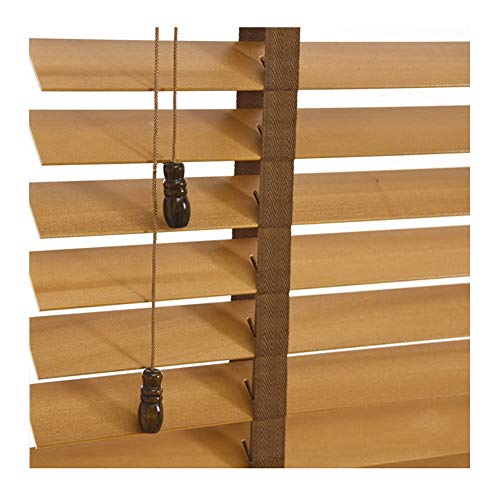 YJFENG Listones De Madera Persianas Venecianas Estores Intimidad Protección contra La Luz Y El Deslumbramiento Impermeable Baño Dormitorio,3 Colores 15 Tamaños (Color : Natural, Size : 60x150cm)