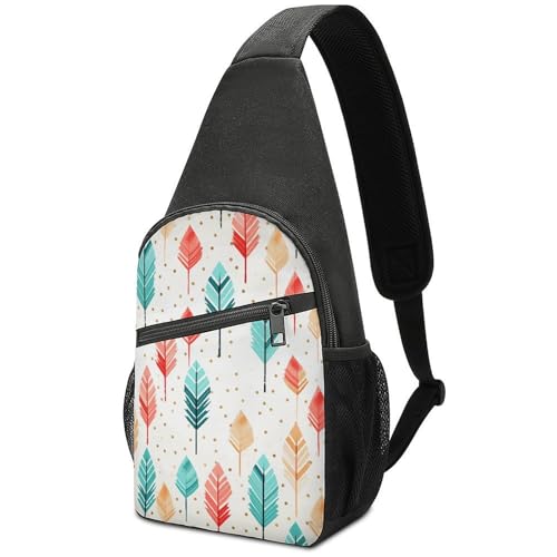 Bolso cruzado liviano para senderismo coral y teal miniatura 1