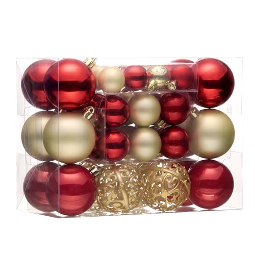 Valery Madelyn Weihnachtskugeln, 50 stück Christbaumkugeln mit...