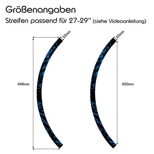 Finest Folia Set di 16 adesivi per cerchioni da