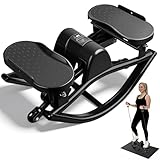Rock Stepper Side to Side Low Impact Stair Stepper,Quiet Steppers for Exercise at Home with Resistance Bands & Non-Slip Mat – Exercise Step Balance Board Workout Equipment for Apartment & Living Room