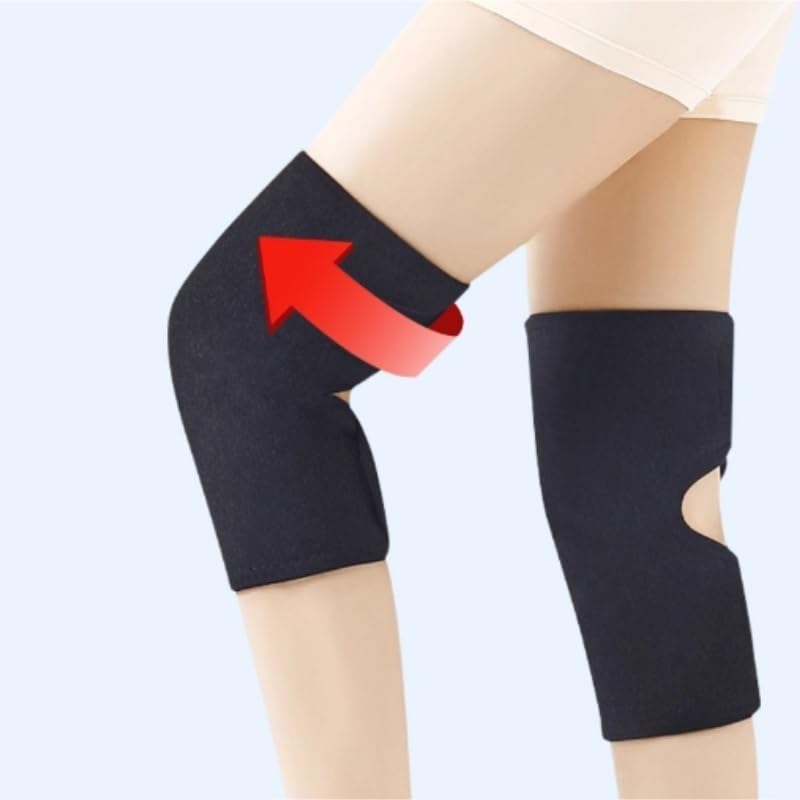 Exercise, protection Lambskin Warm Knee Pads Warm Plush Adjustable Plus Velvet and Thickened Cold Legs for Fitness, cycling, running, playing football