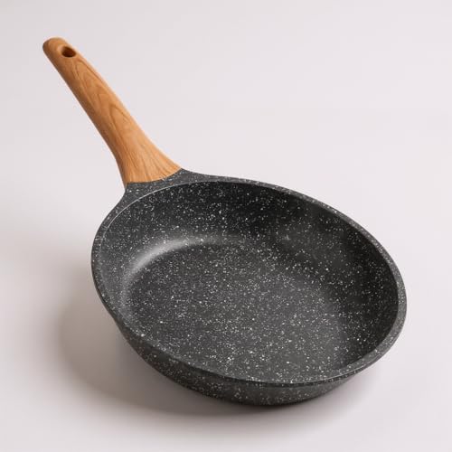 Frigideira Antiaderente Cerâmica, Fundo Alto, Cabo Ergonômico, Compatível com Fogão a Gás e Fogão de Indução - (Panela Ceramica Premium)