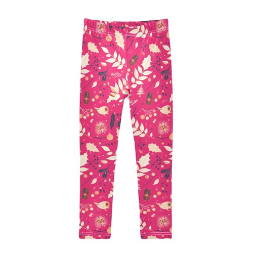 KLL Christmas Holly Berries Toddler Girl Legging Comfortable High Waisted Yoga Pants Gym