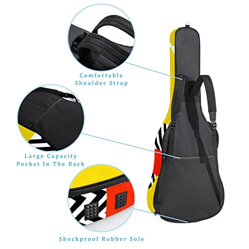 Housse de transport étanche pour guitare avec bandoulière réglable Motif abstrait coloré, Multicolore 01., 42.9×16.9×4.7… - Les Beatles, Paul McCartney, John Lennon, RIngo Starr, George Harrison Housse de transport étanche pour guitare avec bandoulière réglable Motif abstrait coloré, Multicolore 01., 42.9x16.9x4.7… – Image 4