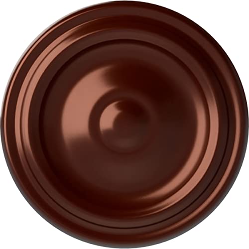 Image of 9 5 /8 inchOD x 1 1 /8 inchP Maria Ceiling Medallion (Fits Canopies up to 1 3 /4 inch), Antique Copper