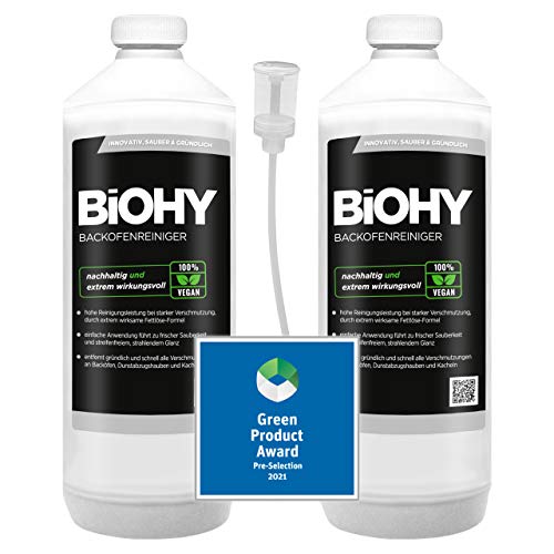 Backofenreiniger Hochkonzentrat (2x1l Flasche) + Dosierer | Profi Grillreiniger, Fettlöser EXTRA STARK | Zur einfachen und schnellen