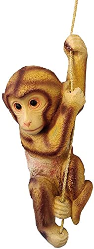 POTS and Plants Monkey On Rope Home Decor Garden Decor, Garden Statue, Statue Christmas Decoration (B094ZN23JV) Amazon Price History, Amazon Price Tracker