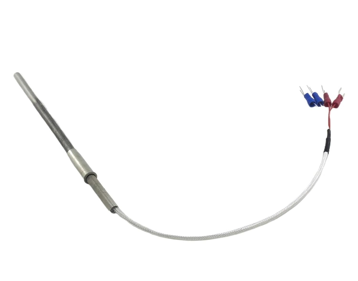 FTARP08 PT100 Type 4 Wires 0.25m PTFE Cable 120mm 316L Stainless Steel Flexible Probe Temperature Sensor