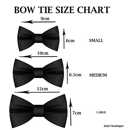 New Dogs Bow Tie Tartan woven Elastic Band attach COLLAR ACCESSORY Handmade UK (Medium Pink and Black), beige - Image 2