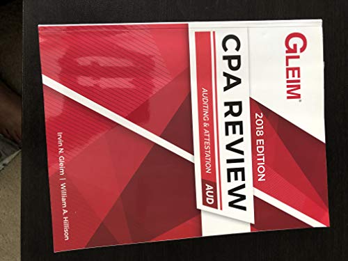 Gleim CPA Review Auditing 2018 Paperback - 2017 1618540793 Book Cover