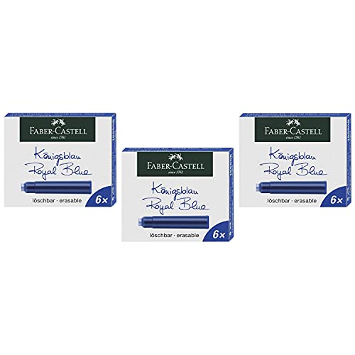 Cartouches Faber-Castell bleu effaçable pour retrouver le plaisir d'écrire
