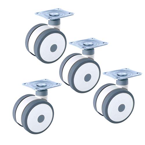 Ruota universale durevole Ruota piroettante in gomma,Rotelle piroettanti con freni,Rotelle di ricambio,Rotazione universale a 360 gradi,Super silenziosa,Per apparecchiature mediche