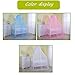 Cdycam Baby Infant Toddler Bed Dome Cots Mosquito Netting Hanging Bed Net Mosquito Bar Frame Palace-Style Crib Bedding Set (Blue Mosquito Netting Only, Without Stand)