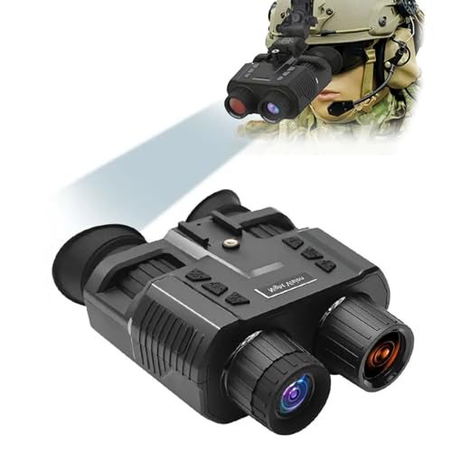 HMWOKPOT NV8000 Night Vision Goggles, 3D Head Mounted Night Vision Binoculars FHD Hands Free Nightvision Goggles for Helmet, 8X Digital Zoom