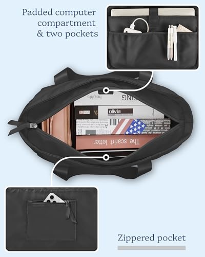 Prite Tote Bag for Women Weekender Bag with Laptop Compartment for Work Nurse Travel Gym4