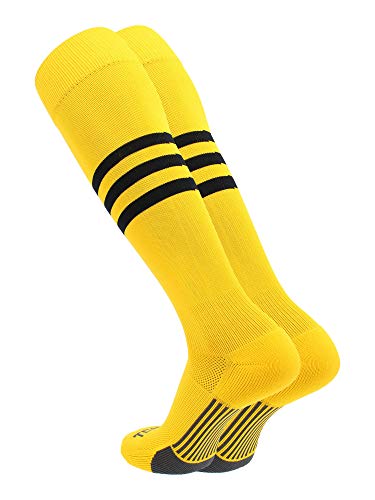 Image of Baseball & Softball Socks | USA Made Dugout Series Striped | Over the Calf | Sizing for Youth Boys, Girls, Men, & Women's