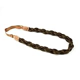 MERRYLIGHT Fashion Lady Hair Bun Hairpiece Braided Hair Headband (Medium Brown-8)