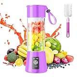 Portable Blender for Smoothie & Shakes - Upgraded USB Rechargeable Personal Blender, High Speed of 20,000 Rpm, Suit for Travel/Sports/Office/Home, Self Cleaning